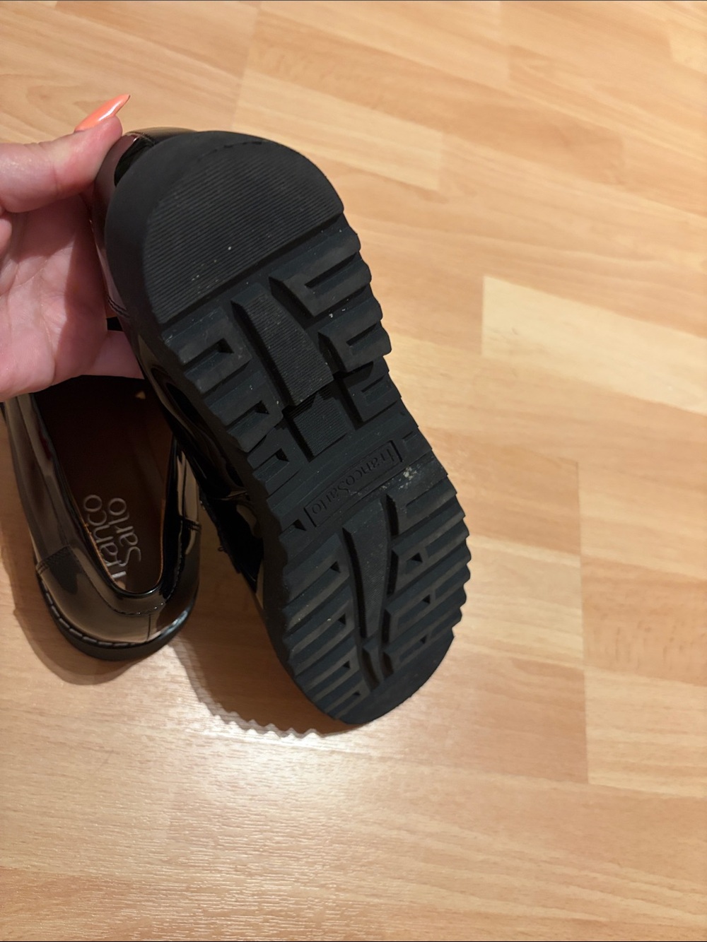 SARTO By Franco Sarto Black Patent Penny Loafers - Picture 4 of 4